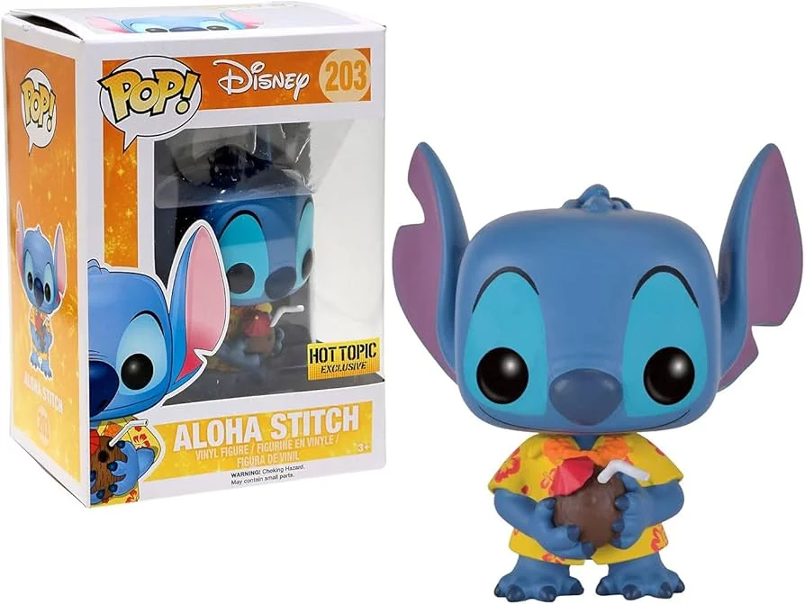 Figurka Funko POP! Lilo & Stitch  Aloha Stitch 203 Hottopic Exclusive uszkodzony box
