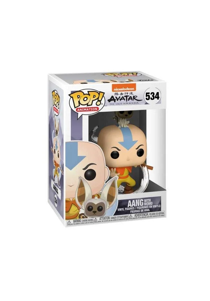 Figurka Funko POP! Avatar The Last Airbender Aang with Momo #534 *Na zamówienie – zdjęcie 2