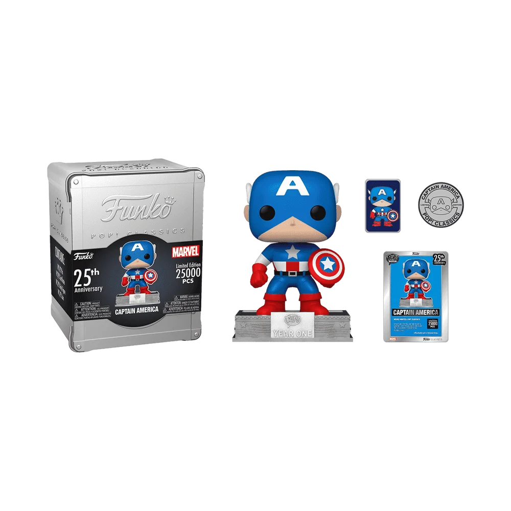 Funko POP! Marvel Classics Captain America Funko 25th Anniversary [NYCC] (NYCC) *Na zamówienie