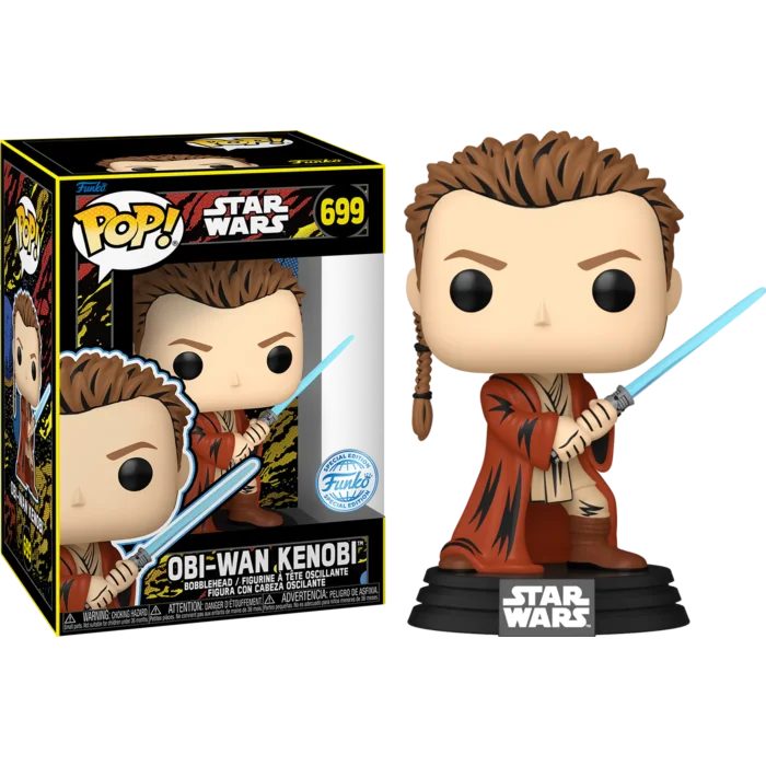 Figurka Funko POP! Star Wars The Phantom Menace - Padawan Obi-Wan Kenobi #699 Retro Special Edition