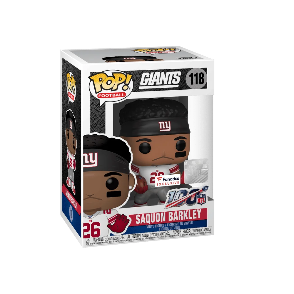 Funko POP! NFL NFL: Giants - Saquon Barkley (White Away Jersey) (FAN) 118 (Exclusive) *Na zamówienie