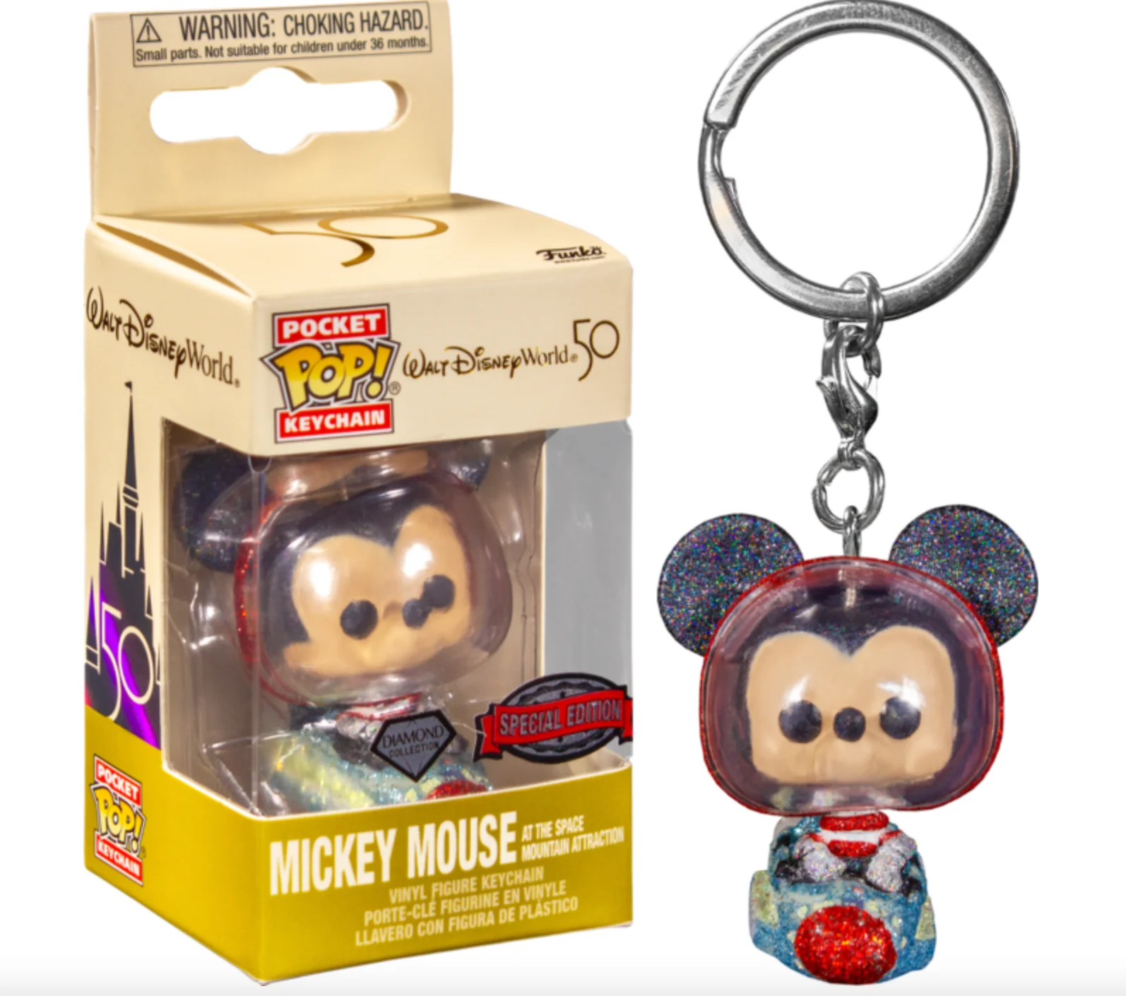 Funko POP Brelok Disney: Mickey Mouse at the Space Mountain Attraction Diamond Exclusive