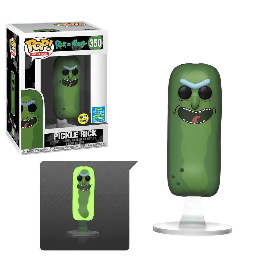Funko POP! Rick and Morty Animation: R&M- Pickle Rick (GW) 350 (Glow) *Na zamówienie