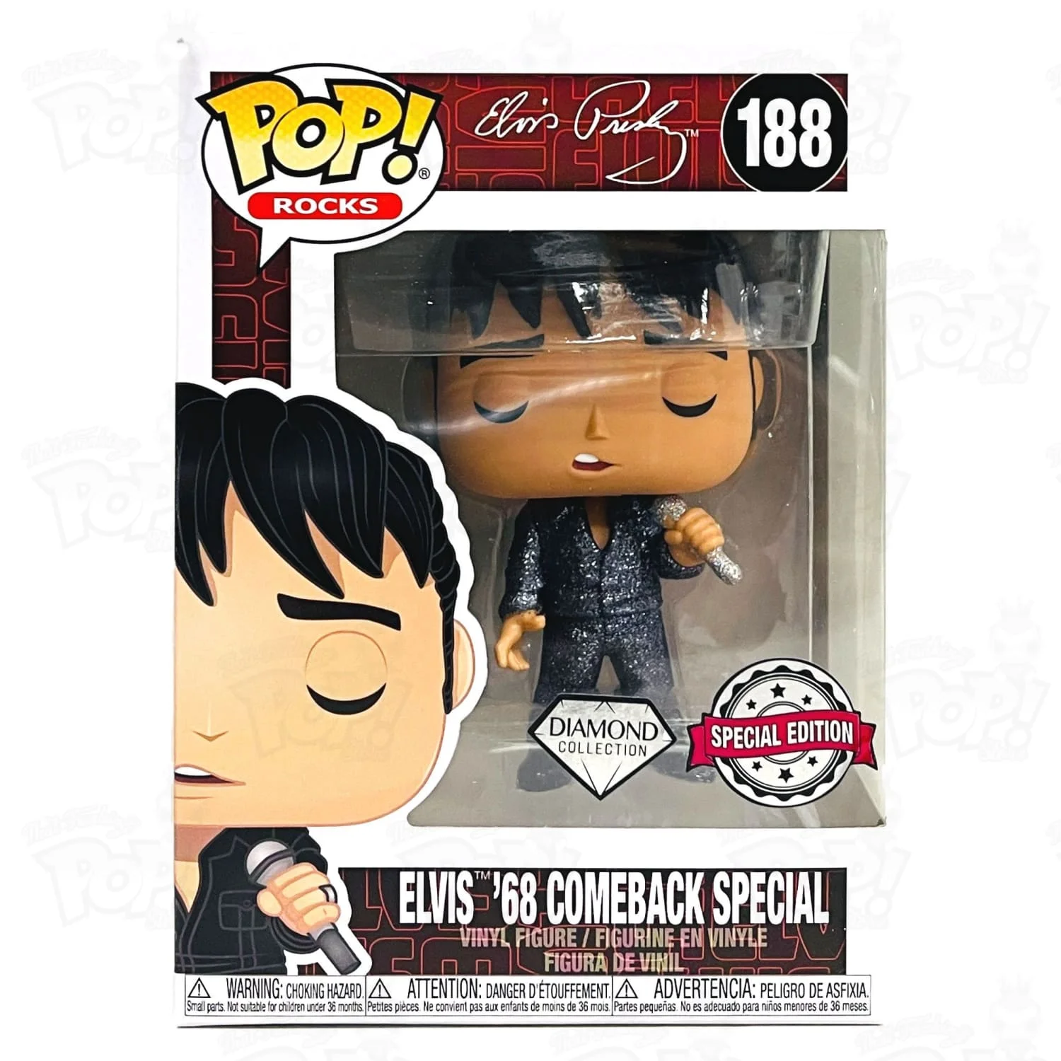 Figurka Funko POP! Rocks Elvis Presley Elvis68 Comeback Special (Diamond Glitter) #188 Special Edition