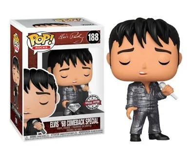 Figurka Funko POP! Rocks Elvis Presley Elvis68 Comeback Special (Diamond Glitter) #188 Special Edition