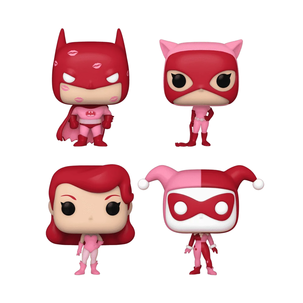 Funko POP! DC Comics Pocket Pop! Batman the Animated Series Valentines 4-Pack (Exclusive) *Na zamówienie