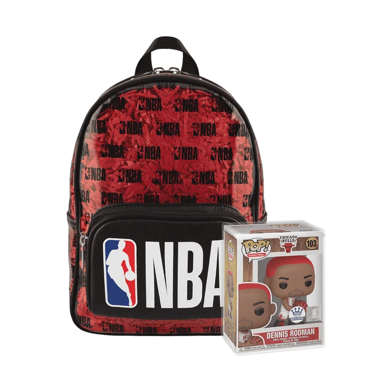 Figurka Limited Edition Bundle - NBA Stadium mini Backapack and POP! Denis Rodman 103 Funko Exclusive