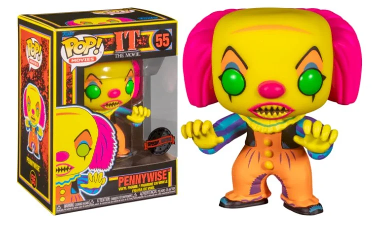 Figurka Funko pop Pennywise (BlackLight) 55 Exclusive* Uszkodzony Box