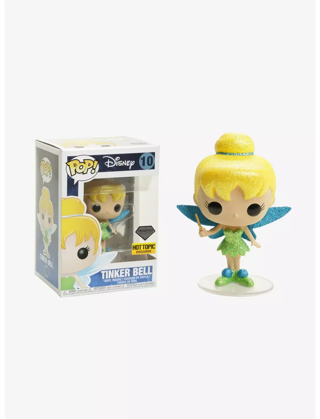 Figurka Funko POP! Disney: Tinker Bell HotTopic Diamond 10* Uszkodzone/zniszczone pudełko
