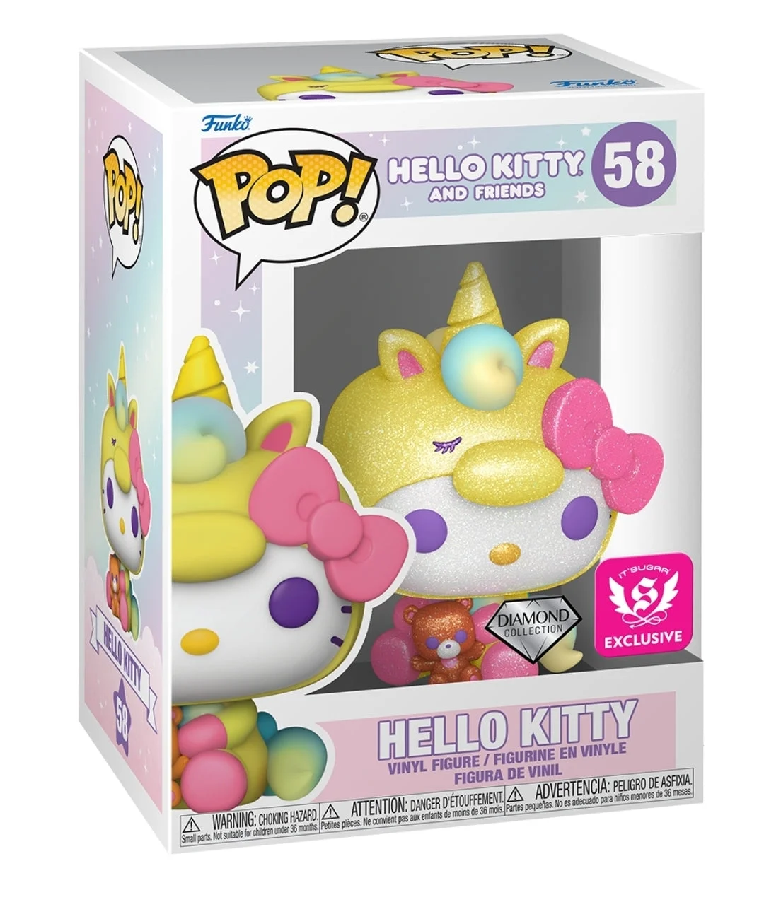 Figurka Funko Pop! Hello Kitty & Friends: Hello Kitty (Diamond)(It'S Sugar) #58* Na zamówienie