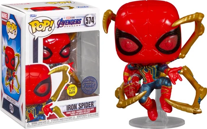 Figurka Funko POP Avengers Endgame: Iron Spider with Nano Gauntlet 574 Exclusive *Niewielkie uszkodzenie pudełka*