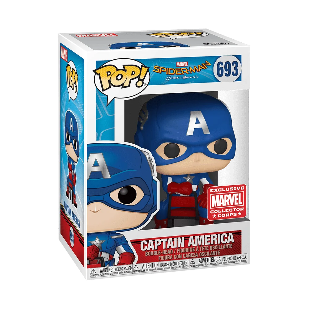 Funko POP! Marvel N4S AMB: Marvel- PSA Captain America(POP) 693 (Exclusive) *Na zamówienie