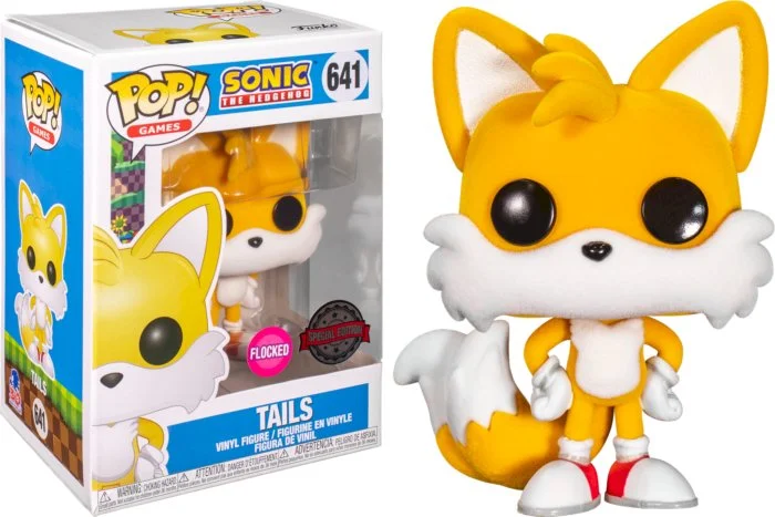 Figurka Sonic the Hedgehog Funko POP Tails 641 Flocked *Na zamówienie – zdjęcie 2