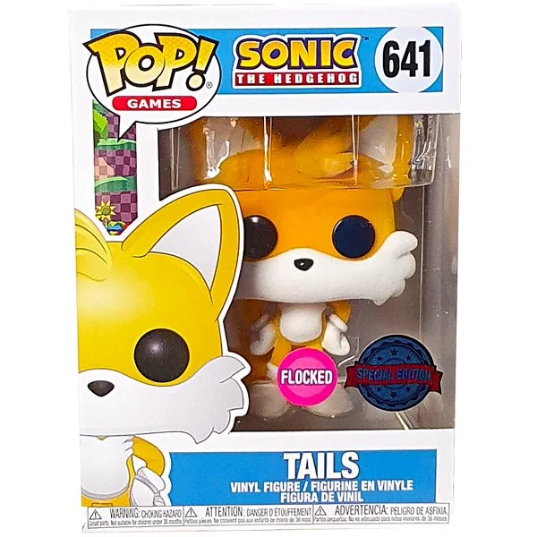 Figurka Sonic the Hedgehog Funko POP Tails 641 Flocked *Na zamówienie – zdjęcie 3