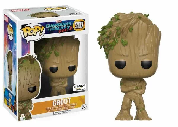 Figurka Funko POP! Guardians of the Galaxy Groot 207 Amazon exclusive Stan pudełka 8/10