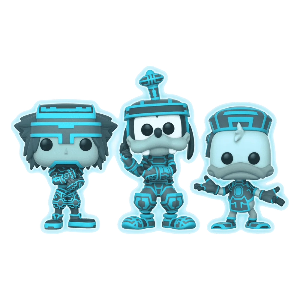 Funko POP! Kingdom Hearts 3 Pack - Sora, Goofy, and Donald (Tron) (Glow in the Dark) (Glow) *Na zamówienie