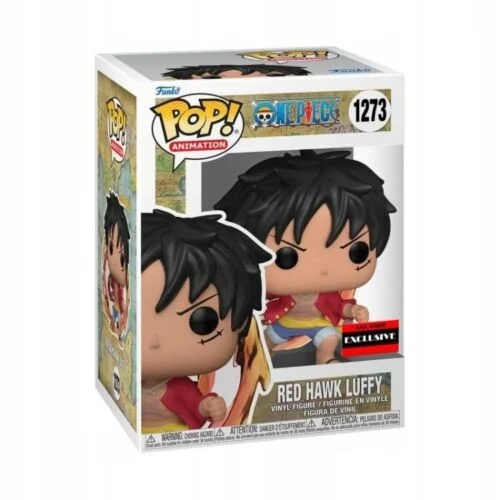 Funko POP One Piece: Red Hawk Luffy 1273 AAA Exclusive* Uszkodzony Box