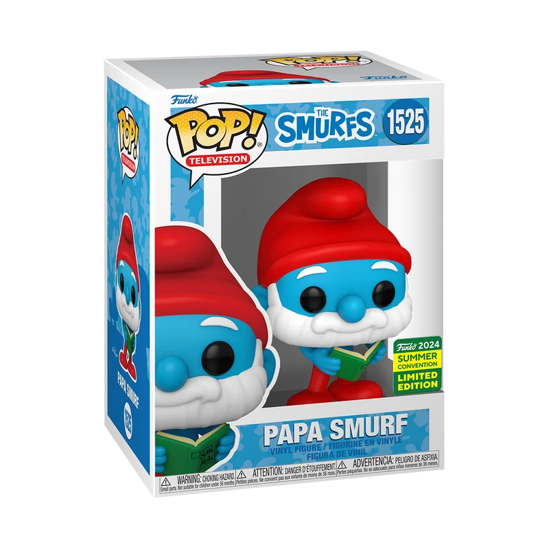 Figurka Funko POP! The Smurfs Papa Smurf with Magic Book SDCC #1525