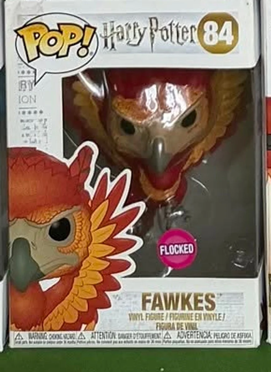 Funko POP! Harry Potter Fawkes Flocked #84 *Uszkodzony box