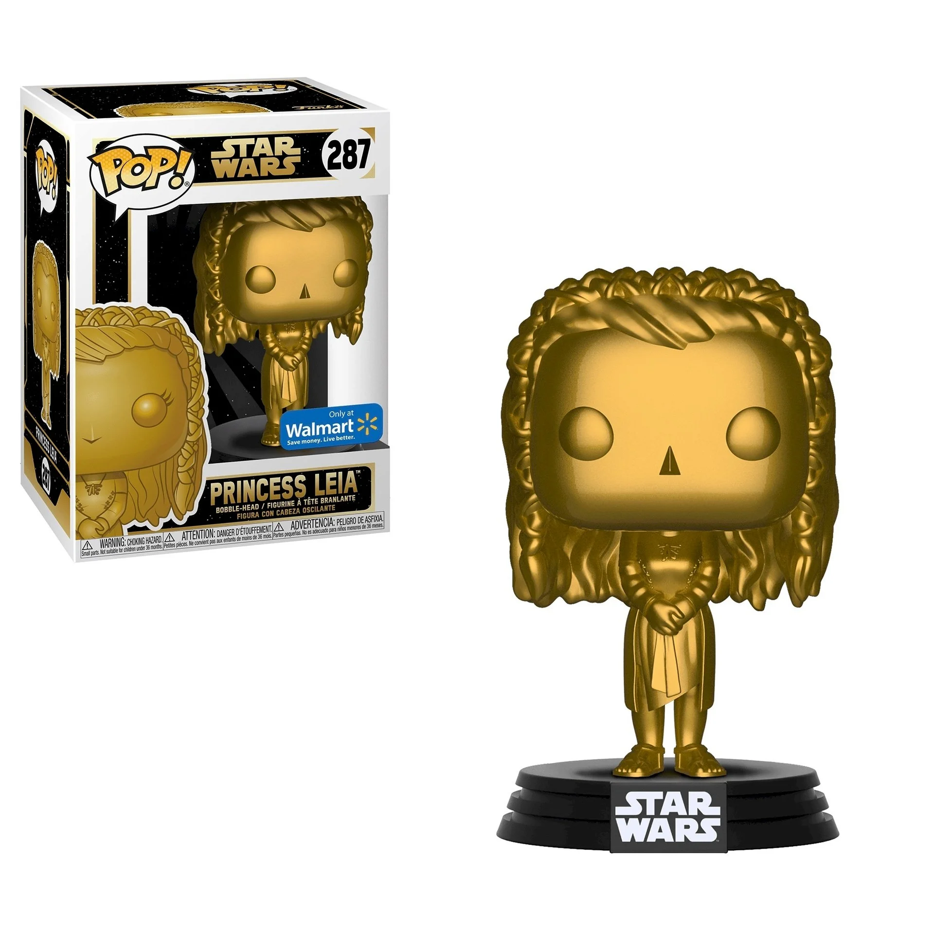 Figurka Funko pop Star Wars: Princess Leia 287 Walmart Exclusive