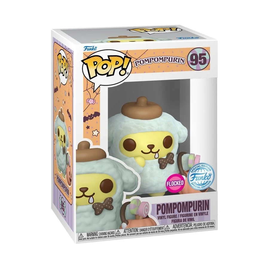Funko Pop! Sanrio - Pompompurin Halloween Flocked 95 Special Edition Flocked