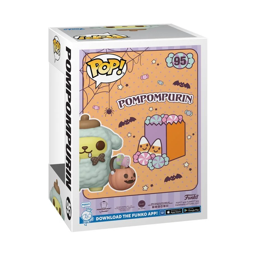 Funko Pop! Sanrio - Pompompurin Halloween Flocked 95 Special Edition Flocked