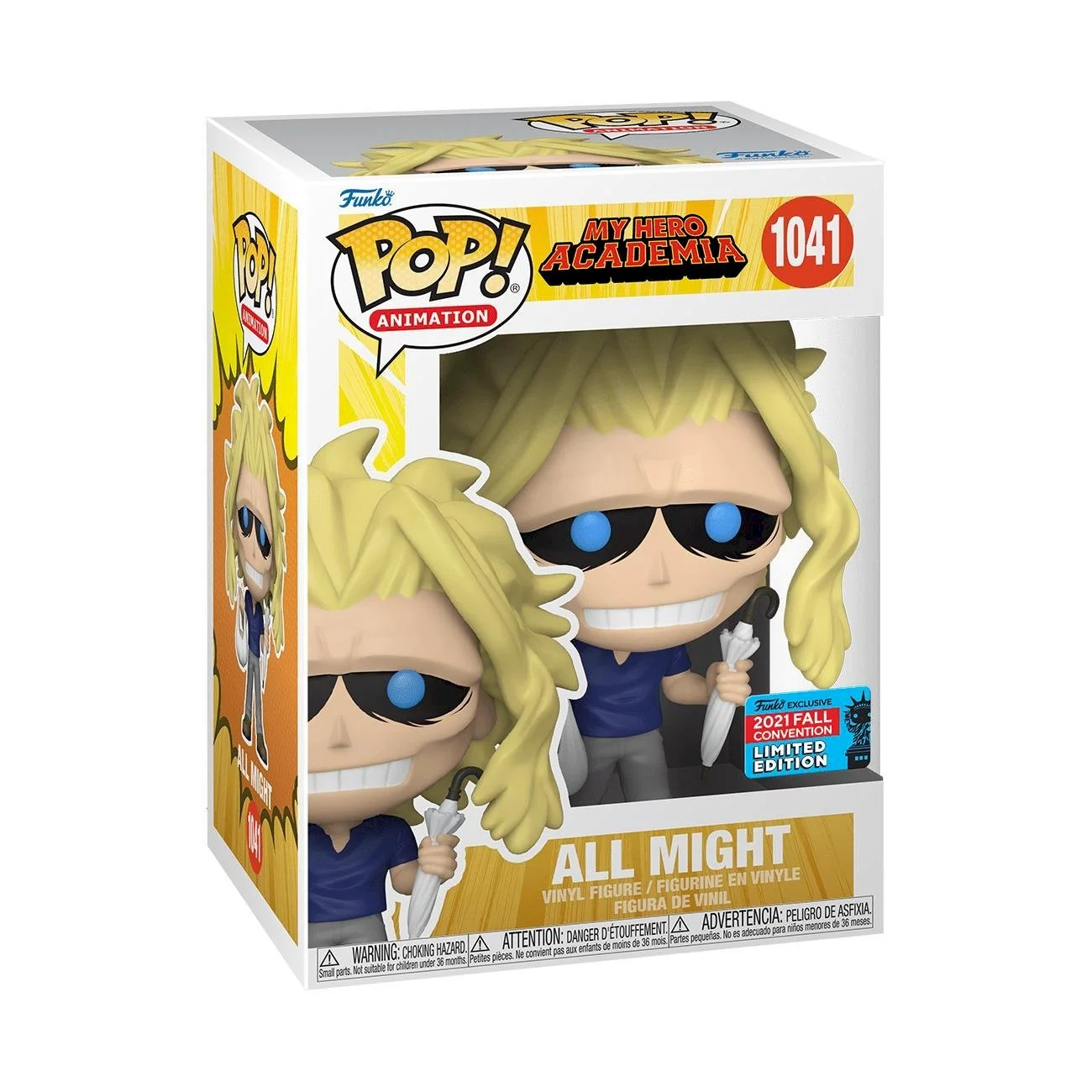 Funko POP! My Hero Academia All Might 2021 Fall Convention Special Edition #1041 *Uszkodzony box