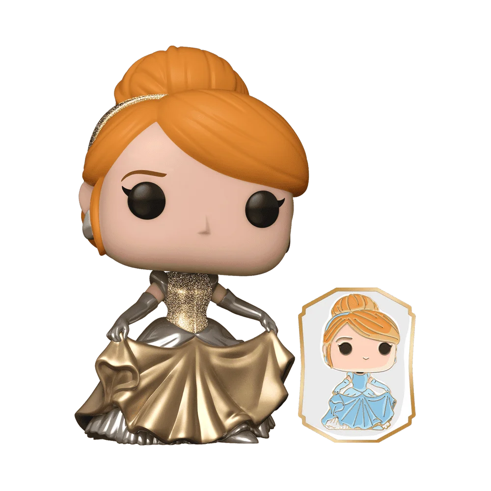 Funko POP! Disney Cinderella (Gold) with Pin 222 (Metallic) *Na zamówienie