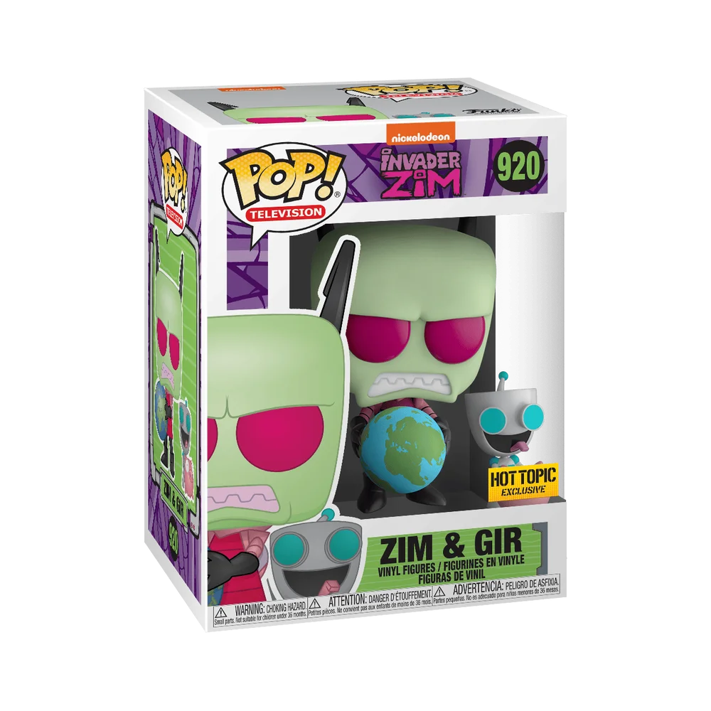 Funko POP! Nickelodeon & Buddy: Invader Zim - Zim w/Gir 920 (Exclusive) *Na zamówienie