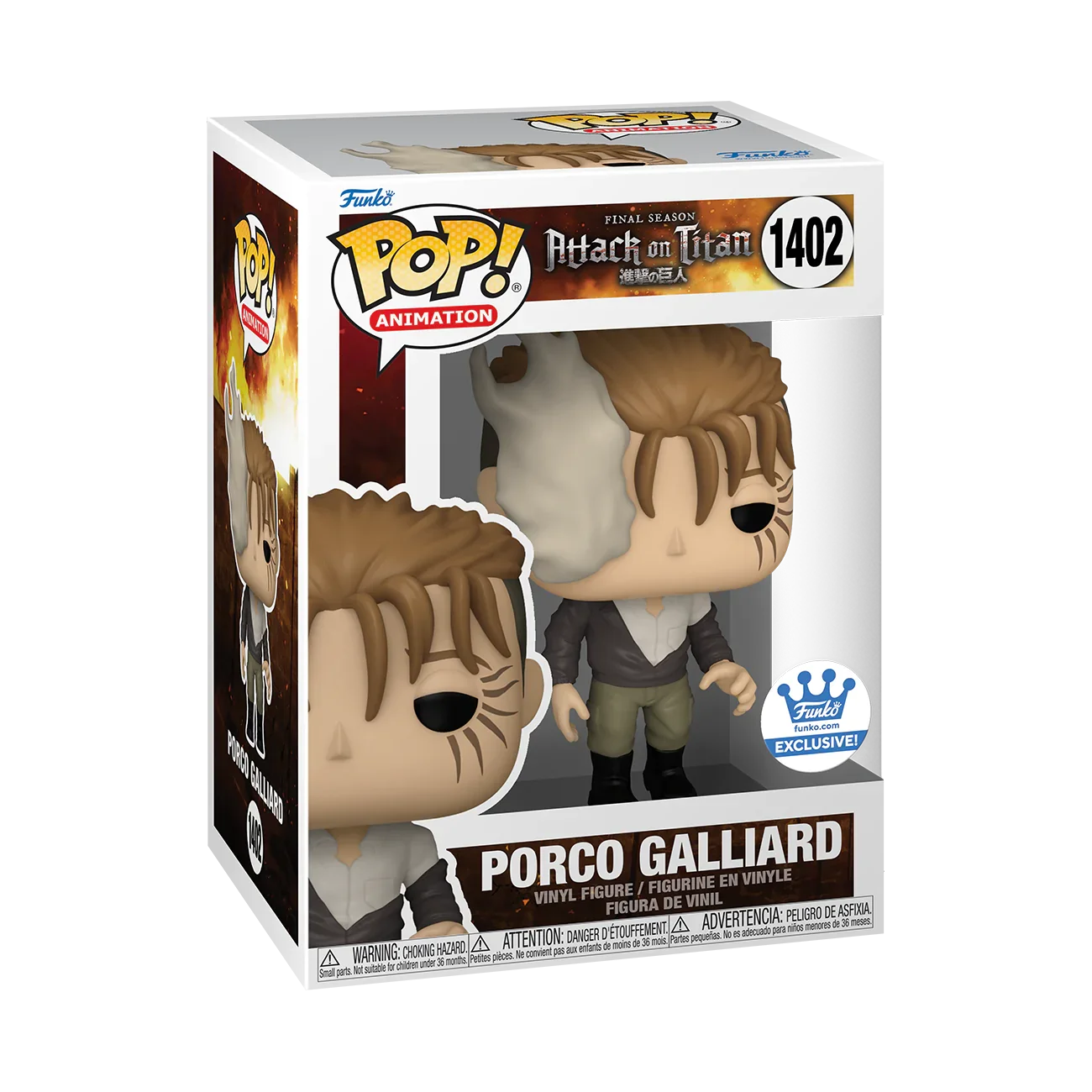 Figurka Funko POP! Attack on Titan  Porco Galliard 1402 Special Edition – zdjęcie 2