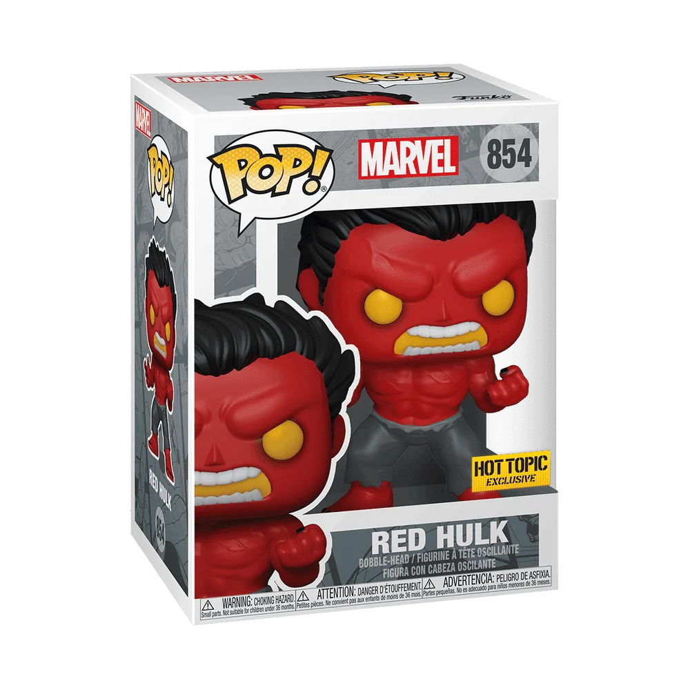 Funko POP! Marvel Marvel: Hulk- Red Hulk w/(GW)Chase 854 (Chase) *Na zamówienie