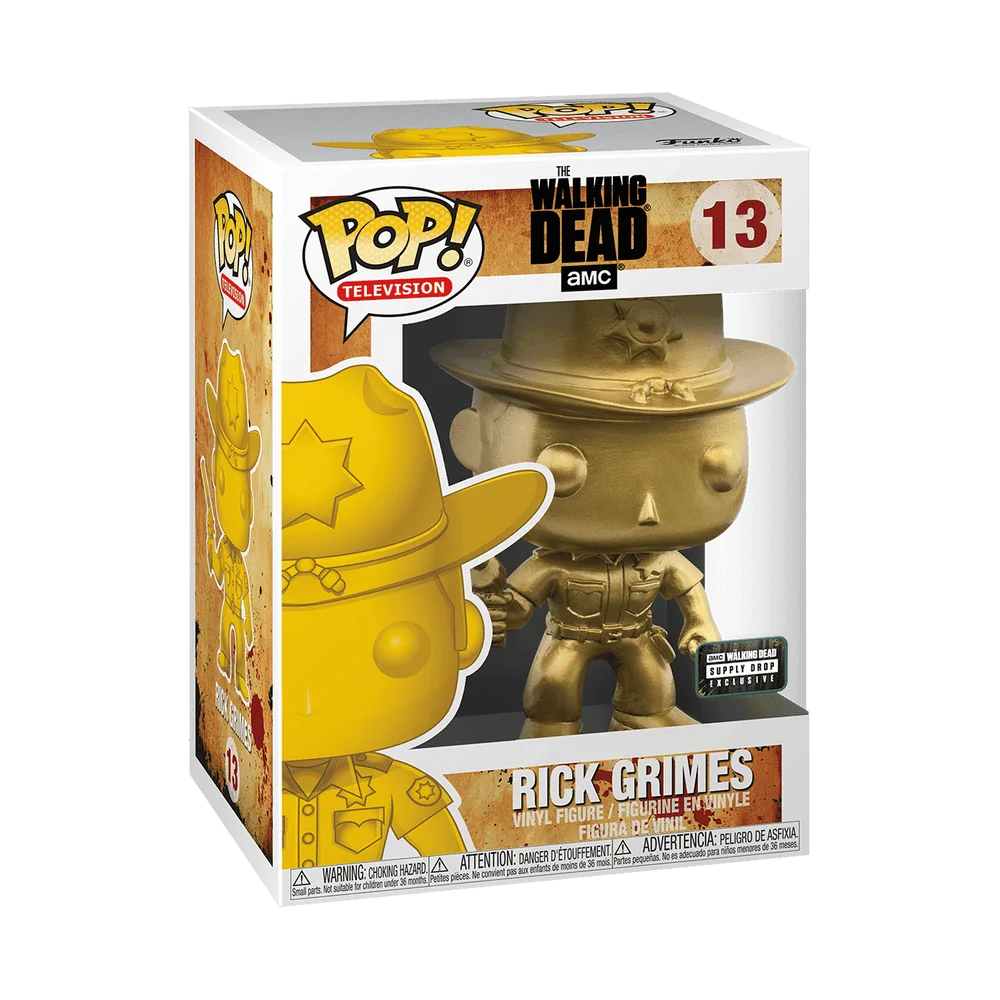 Funko POP! The Walking Dead TV: Walking Dead- Rick Grimes(GP/MT) 13 (Metallic) *Na zamówienie
