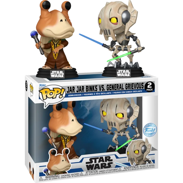Figurka Funko POP! Star Wars: The Clone Wars Jar Jar Binks vs General Grievous 2-pack GameStop