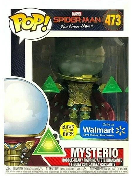 Figurka Funko POP! Spider-man Mysterio Glow Walmart #473 *Na zamówienie – zdjęcie 3
