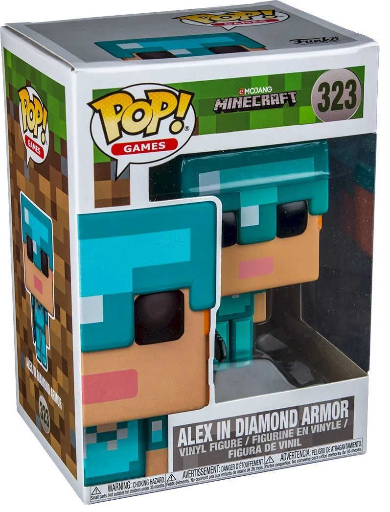 Figurka Minecraft Funko POP Alex with Diamond Armor 323 *Na zamówienie – zdjęcie 3