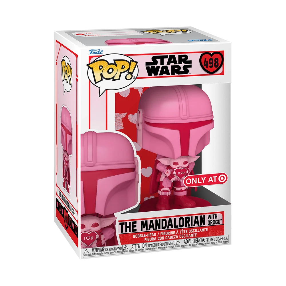 Funko POP! Star Wars Star Wars: Valentines S2- Mando w/Grogu 498 (Exclusive) *Na zamówienie