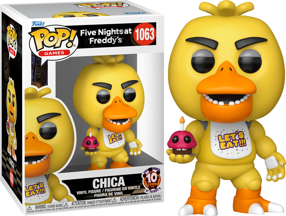 Figurka Funko POP! Five Nights at Freddy's: 10th Anniversary - Chica with Cupcake #1063