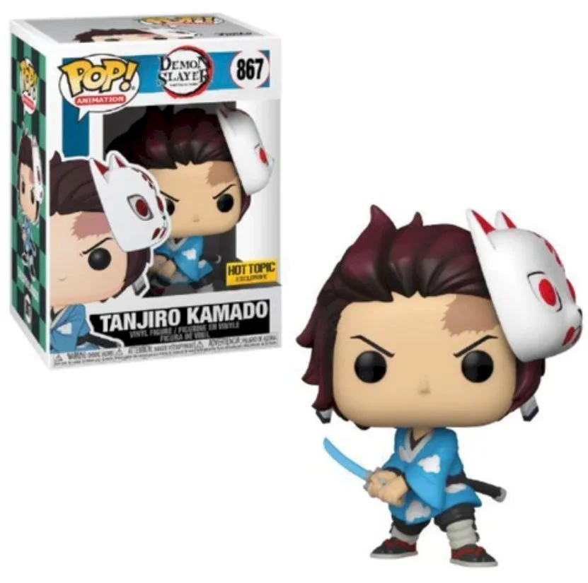 Figurka Funko POP Demon Slayer: Tanjiro Kamado with Mask 867 Hot Topic Exc
