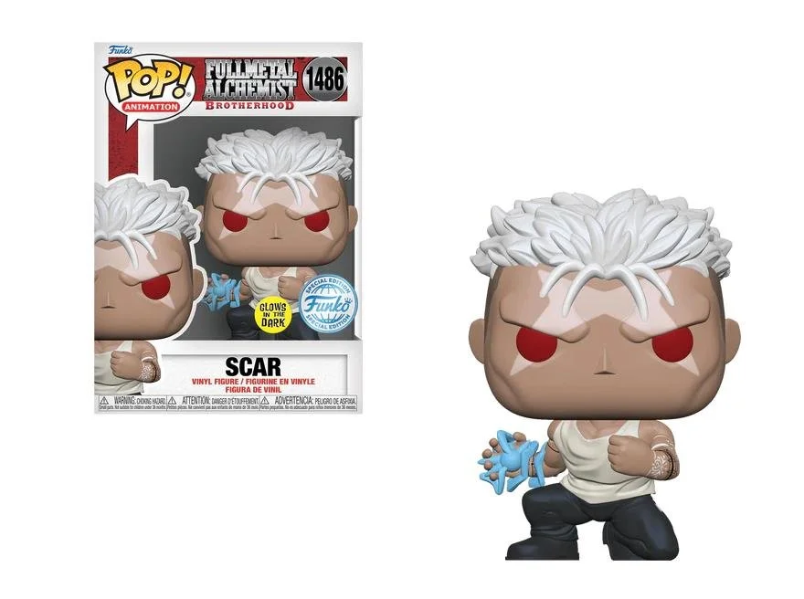 Figurka Funko POP! Fullmetal Alchemist Scar 1486 Glow Special Edition