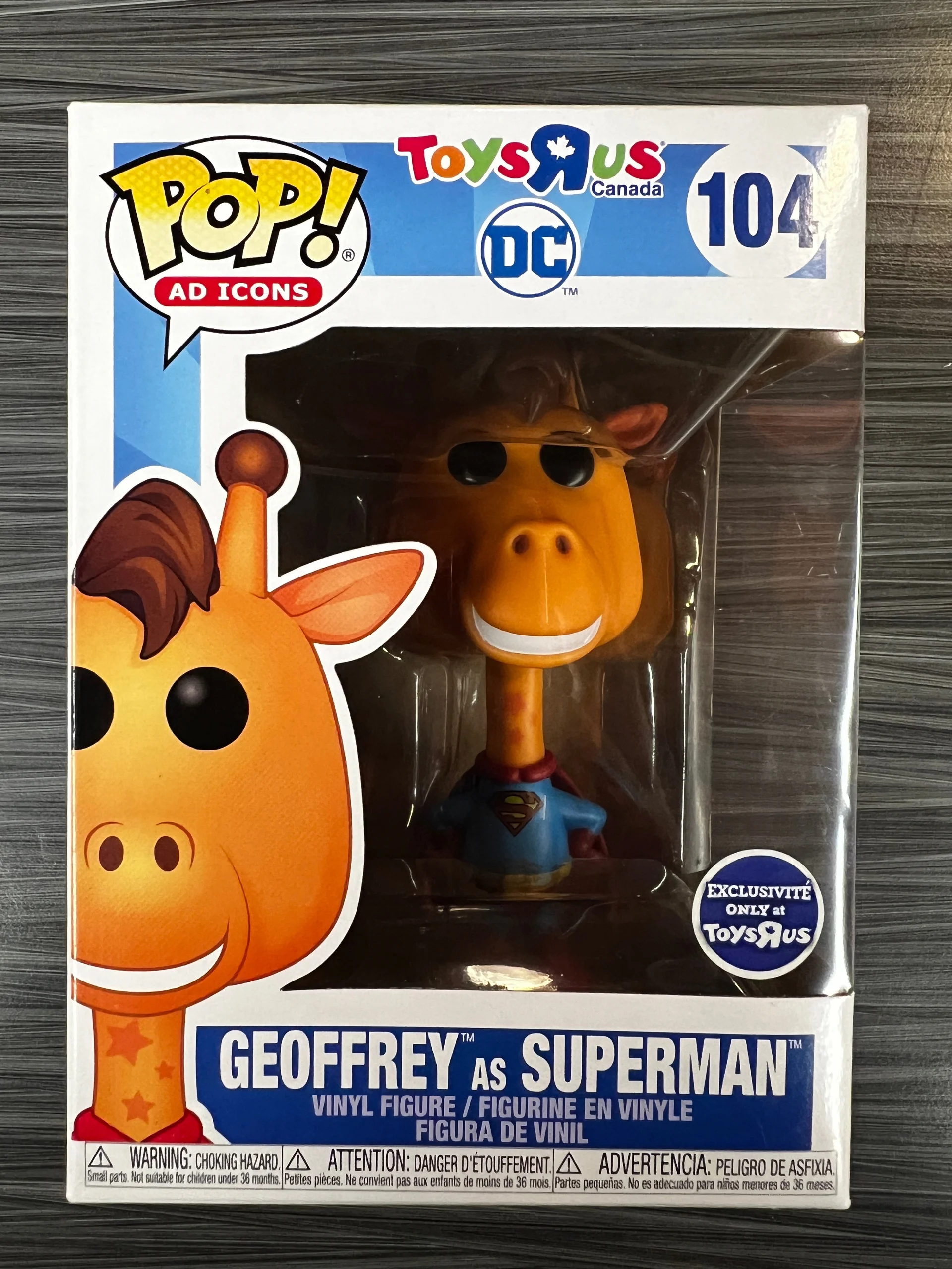 Figurka Funko POP! Ad Icons Toys R Us Dc - Geoffrey As Superman (Toys R Us) #104 *Na zamówienie – zdjęcie 2