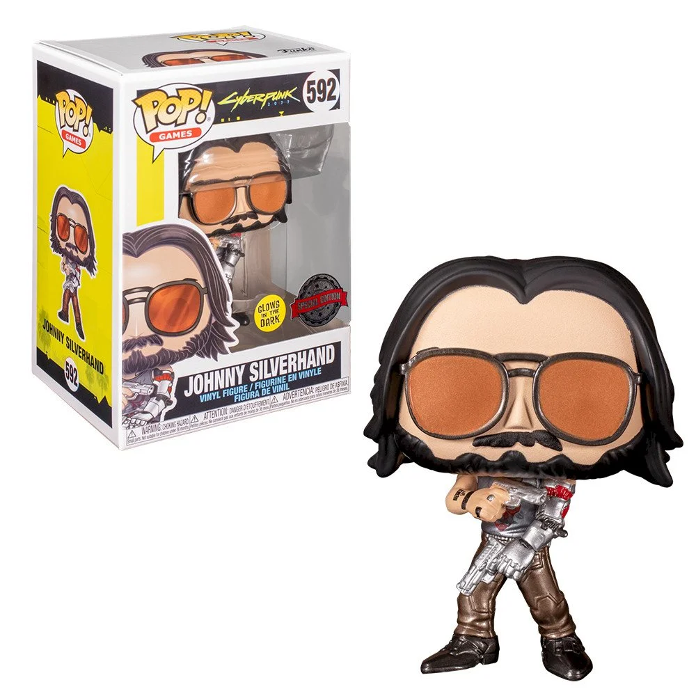 Figurka Funko POP Cyberpunk 2077: Johnny Silverhand 592 Glow Exclusive *Na zamówienie