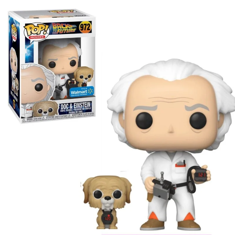 Figurka Funko POP Back To The Future: Doc with Einstein 972 Walmart Exc *Na zamówienie – zdjęcie 2