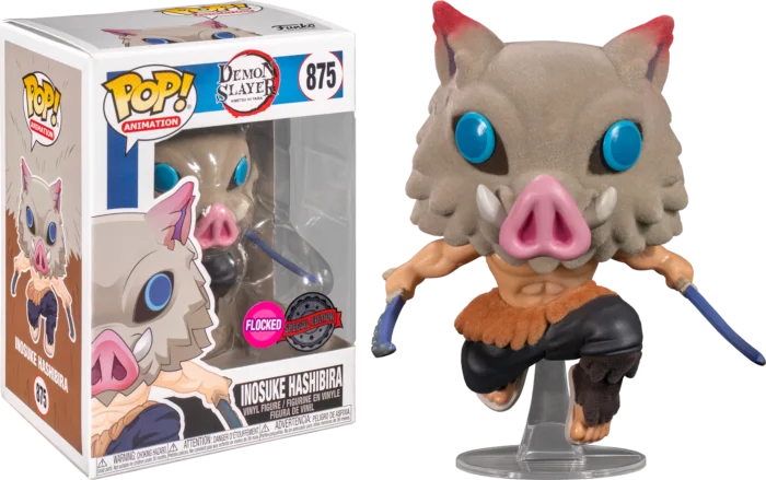 Figurka Funko POP Demon Slayer: Inosuke Hashibira 875 Flocked Special Edition