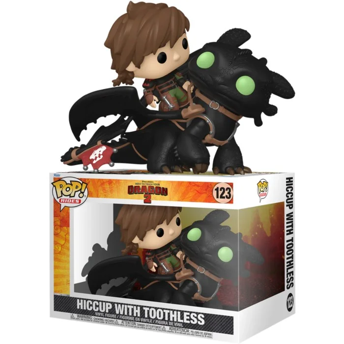 Funko POP! How to Train Your Dragon 2 - Hiccup with Toothless Pop! Ride Figure #123