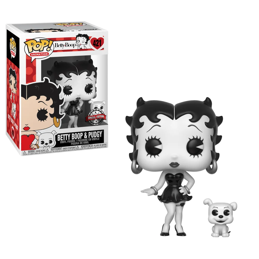 Funko POP! Betty Boop Betty w/ Pudgy(B&W)w/Chase 421 (Chase) *Na zamówienie