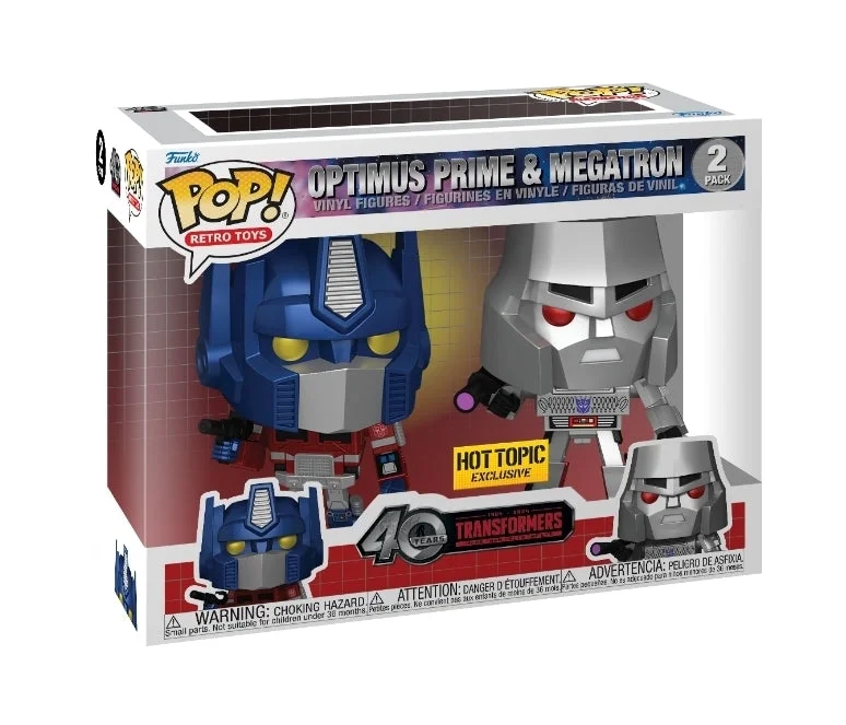 Figurka Funko Pop! Retro Toys: Transformers - Optimus Prime & Megatron (Hot Topic) [2-Pack]* Na zamówienie