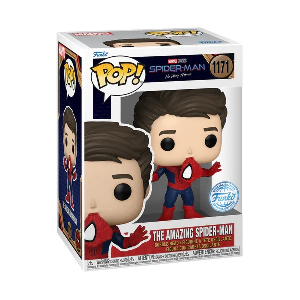 Figurka Funko POP! Spider-Man No Way Home The Amazing Spider-Man Unmasked Special Edition #1171 *Na zamówienie – zdjęcie 3