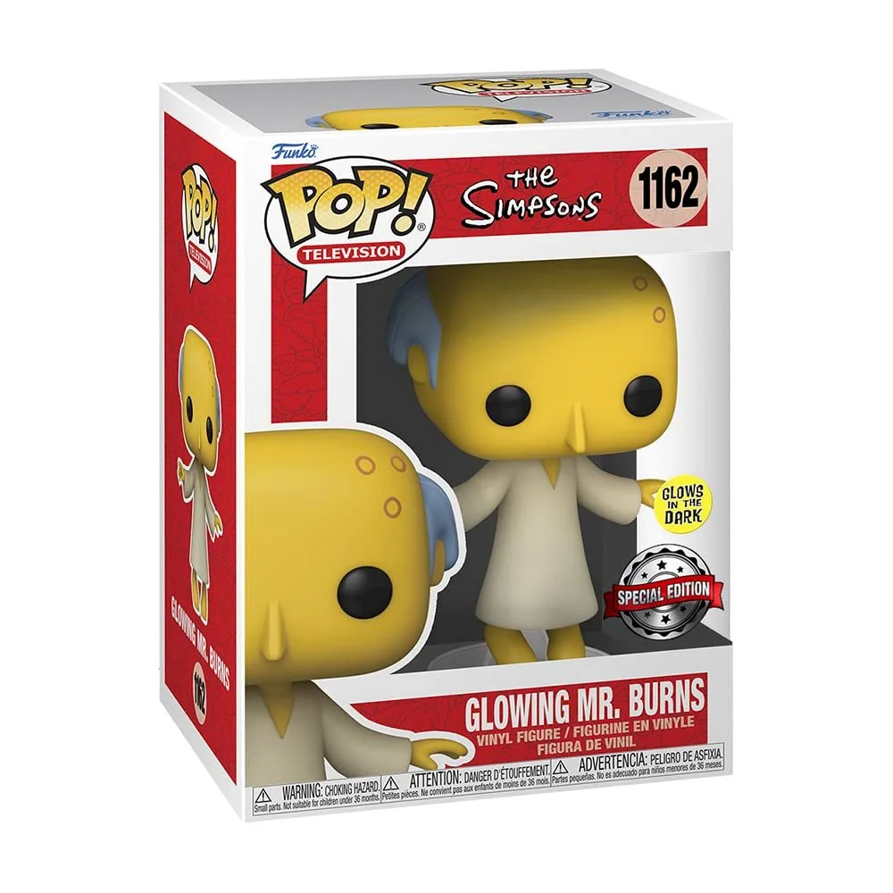 Figurka Funko POP The Simpsons: Mr. Burns 1162 Exc Glow (Uszkodzony kant pudełka)