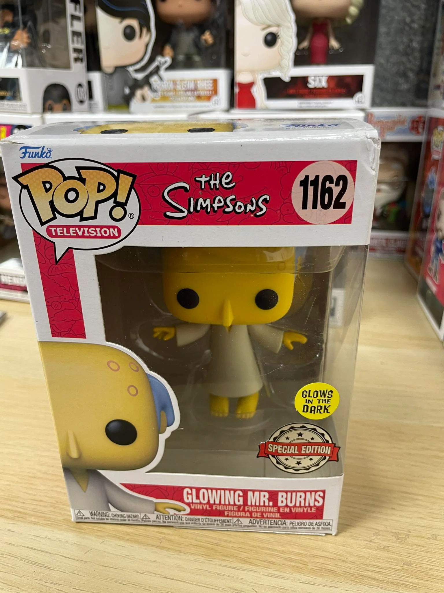Figurka Funko POP The Simpsons: Mr. Burns 1162 Exc Glow (Uszkodzony kant pudełka) – zdjęcie 2