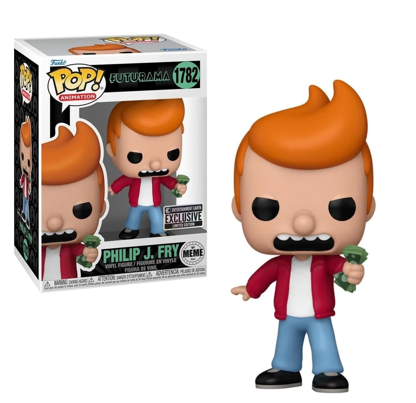 Figurka Funko Pop! Animation: Futurama - Phillip J. Fry [Meme] (Entertainment Earth) #1782* Na zamówienie